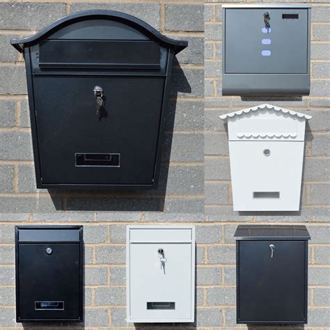 metal exterior post boxes|metal wall mounted post box.